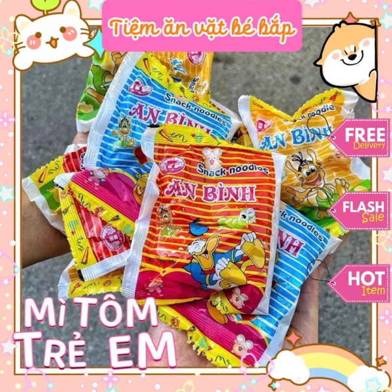Bịch 50 Gói Mì Tôm Trẻ Em An Binh, Mì Ăn Liền Trẻ Em, Mì An Binh Tuổi Thơ - Food Miến mìtôm 0