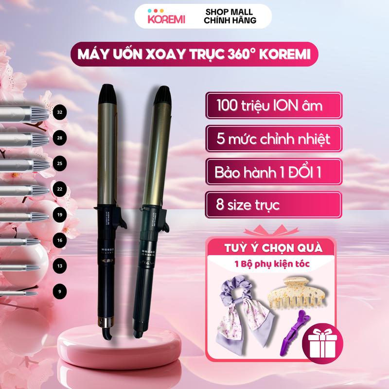 Máy uốn xoăn tóc, tự xoay trục 360 độ - Phong cách Hàn Quốc Máy Uốn Tóc