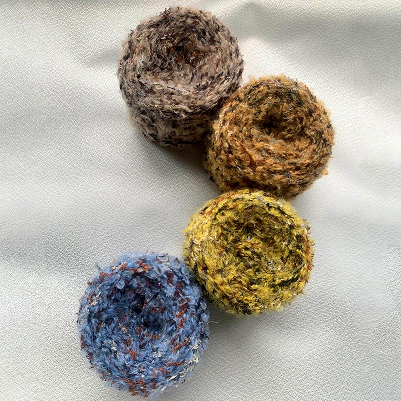 Product Introduction of 50g/Roll Colorful Fluffy Hand Knitting Yarn DIY Sweater Scarf Hat Loop Yarn Crochet Thread Sewing Accessories 36