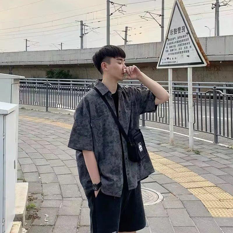 Product Introduction of Áo Sơ Mi ngắn Tay Phong Cách Cổ Điển Cityboy Nhật Bản, Dáng Rộng Vừa Vặn, Dễ Phối Đồ, Thích Hợp Cho Bé Trai, Áo Sơ Mi Tay Lửng Ngoài Trời Thường Ngày Cho Các Cặp Đôi, Mùa Hè 7