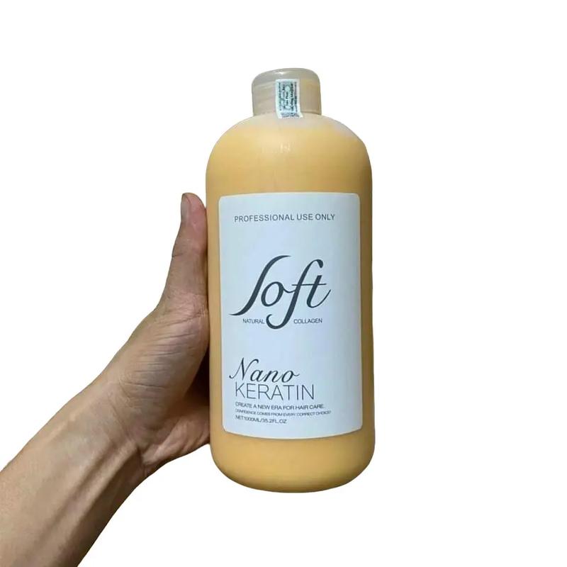  keratin tươi Soft Nature Nano Keratin phục hồi tóc nát 1000ml AZ008 Chất dinh dưỡng cho tóc Axit amin Không chứa silicon Gội Đầu 