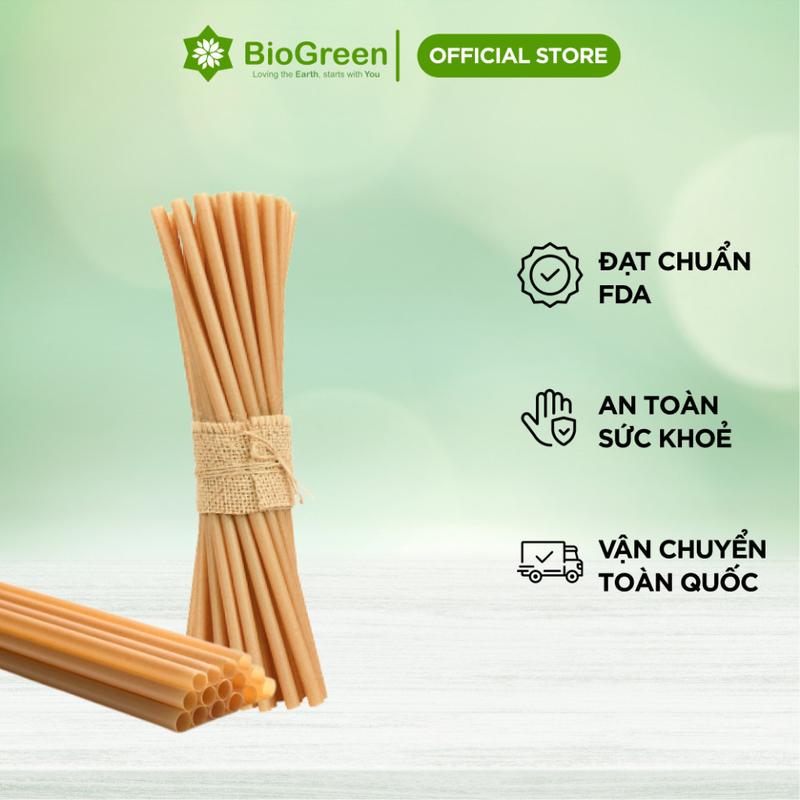 100 PHI 6,8 ỐNG HÚT BÃ MÍA KHÔNG chứa PE - không tan trong nước thân thiện môi trường.