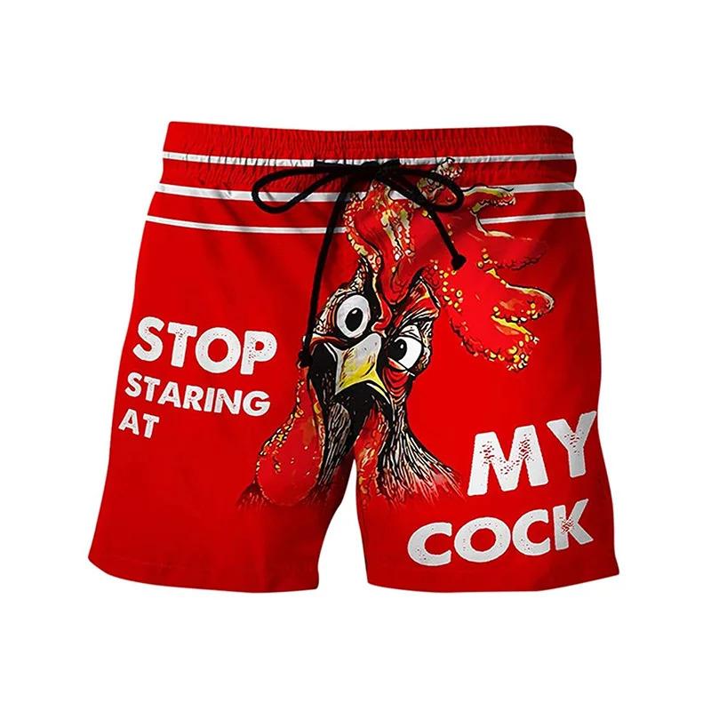 Product Introduction of Fun Chicken swimming shorts Crab 3d printed surfboard shorts Banana Beach Shorts Men's swimming shorts Swimming shorts 10