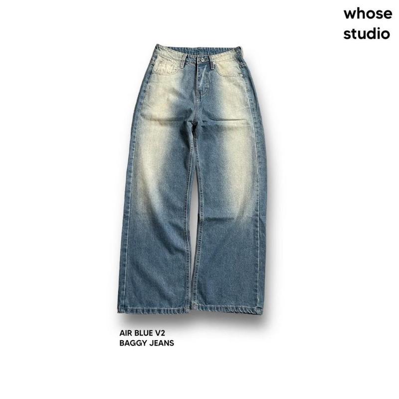  AIR BLUE V2 BAGGY JEANS - Quần jeans Whose 1091 Denim Nam Menswear Pants Có Túi 