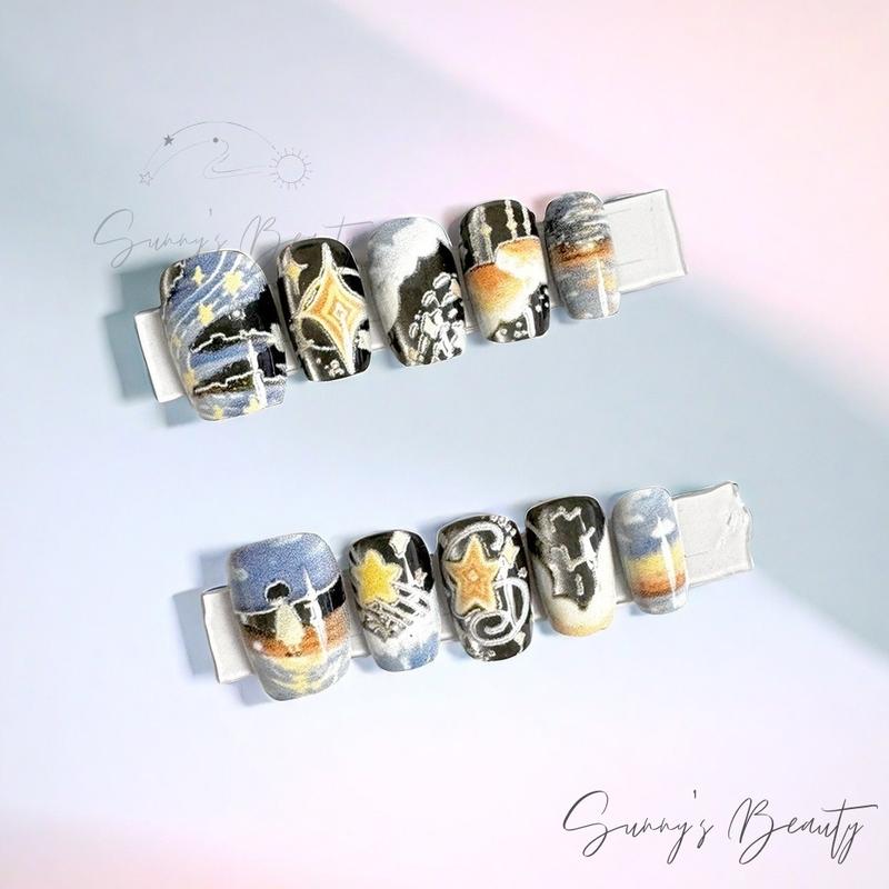 Móng Giả Phong Cách Hoạt Hình Phong Cách Âu Mỹ Móng Trai Mắt Du Lịch Nghệ Thuật Vẽ Móng Thiết Kế Ngôi Sao Dễ Phối Đồ Để Làm Móng M097 Hàng Mới Về ngón nail box dụng cụ tại nhà chà gót chân cầm tay