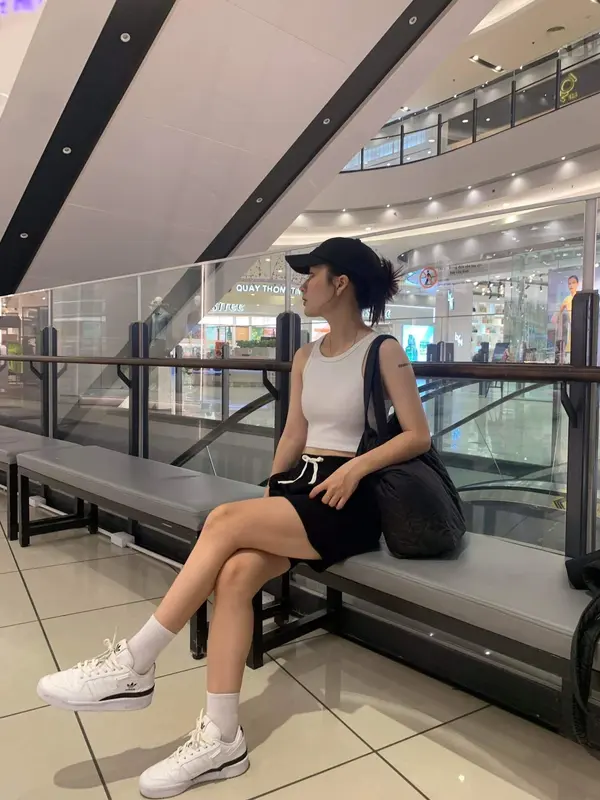 COMBO 2 Quần Short Trơn Basic Unisex (ĐEN/XÁM) Menswear Nam, Nỉ Chân Cua (Tặng vớ) 6