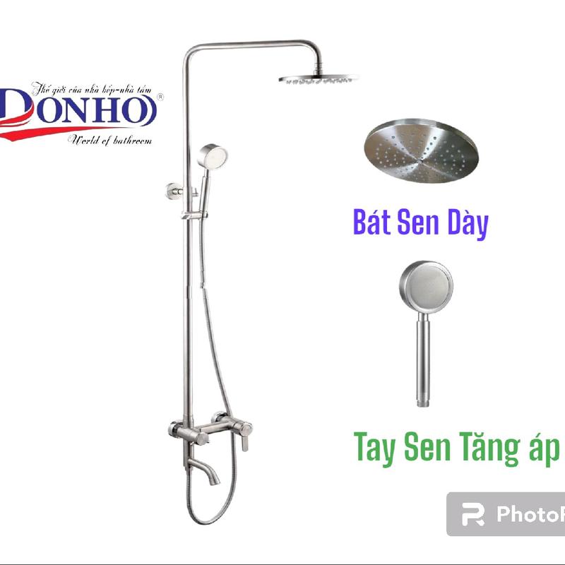 Bộ Sen Cây Tắm Nóng Lạnh INOX 304 tay sen tăng áp và Đài sen dày. (Loại Tốt) bộ