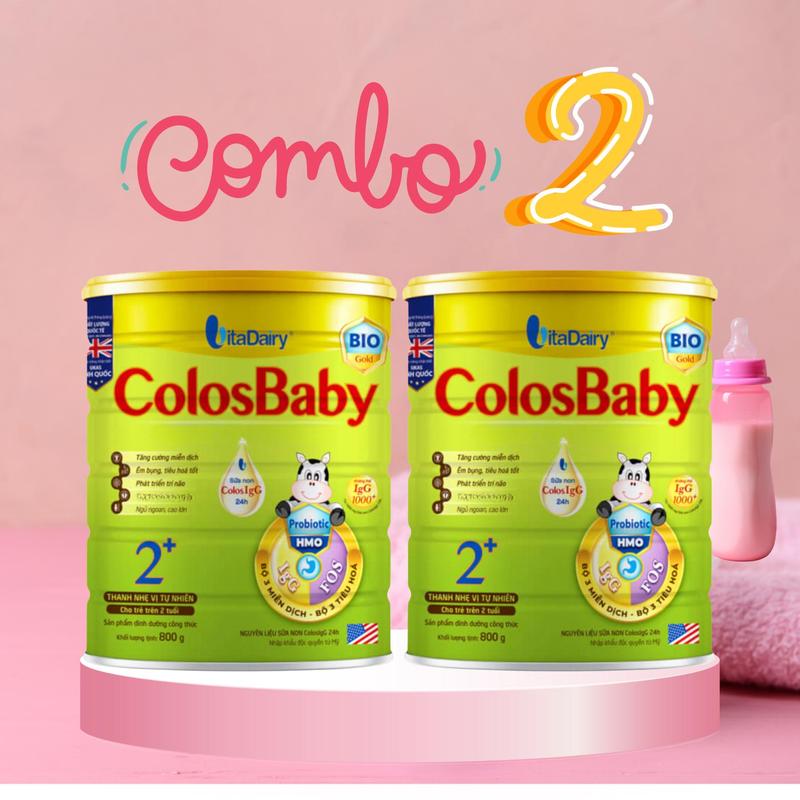 [Vitadairy] Sữa bột Colosbaby Bio lon 800g - hoàn thiện hệ tiêu hoá  bé  giúp phát triển khoẻ mạnh