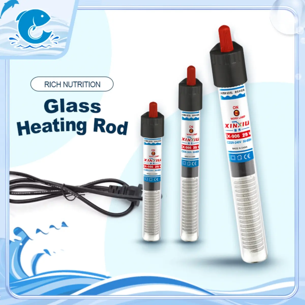 Aquarium Heater Glass Fish Tank Adjustable Thermostat Heater For Aquarium  Heater For Aquarium  Aquarium Thermometer