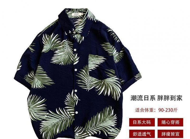 Product Introduction of เสื้อเชิ้ต พิมพ์ลายฮาวาย สไตล์ญี่ปุ่น ทรงหลวม แขนสั้น ดีไซน์ลายดอกไม้ย้อนยุค เหมาะสำหรับชายหาด เสื้อผ้าผู้ชายคุณภาพสูง เสื้อโค้ท 1
