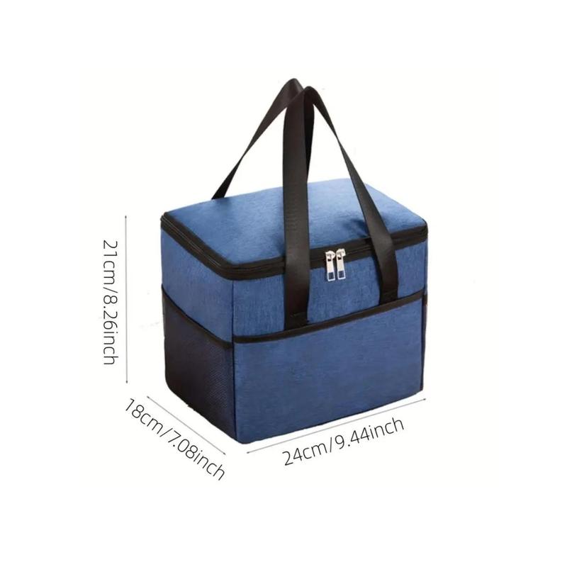 Product Introduction of Large Capacity Bento Bag, Waterproof Insulated Bag, Portable Warm & Cold Bento Box Bag, Lunch Bag for Outdoor Picnic Camping 3
