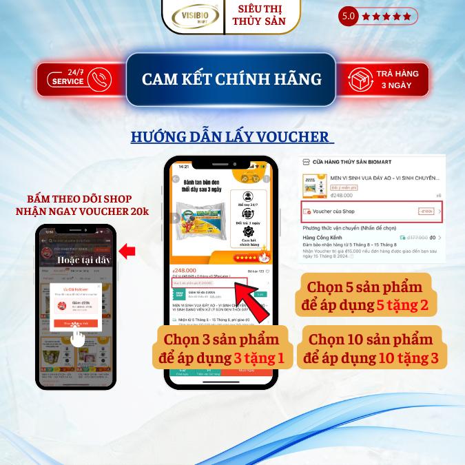 MEN VI SINH BIOTECH - VI SINH CHO AO NUÔI TÔM CÁ - LÀM SẠCH MÔI TRƯỜNG AO NUÔI, KÍCH THÍCH THỨC ĂN TỰ NHIÊN TRÙN CHỈ, ỐC GẠO PHÁT TRIỂN 1