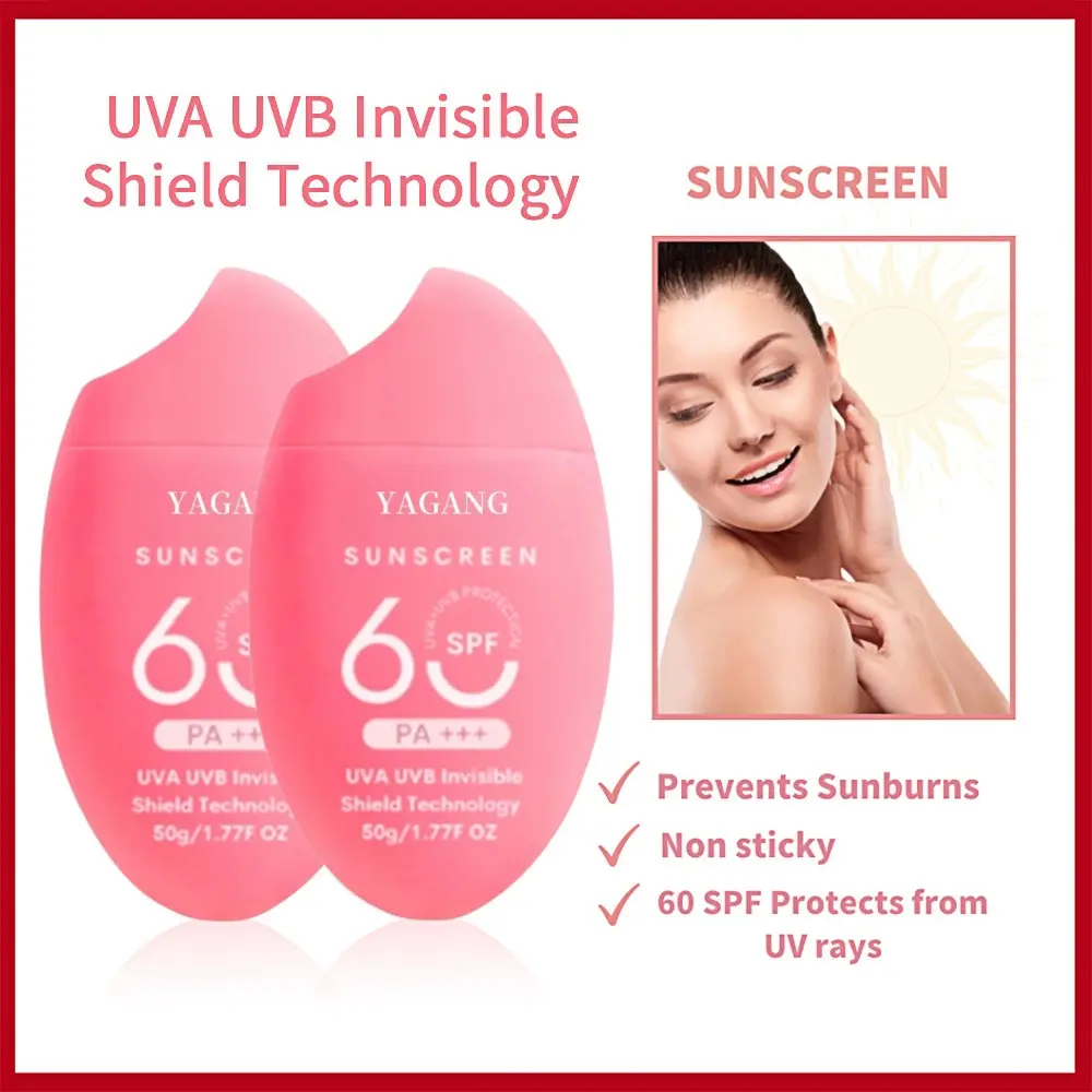 [FDA Approved]  BUY 1 GET 2 WORADA SPF60+++ Sunscreen Sunblock Whitening Cream Waterproof Long Lasting Face Body Skin 50ml All Skin Types SPF60 3 IN 1 SUNSCREEN Sun Protection Moisturizer Make-Up Primer Skin Repair Moisture Facial Skincare