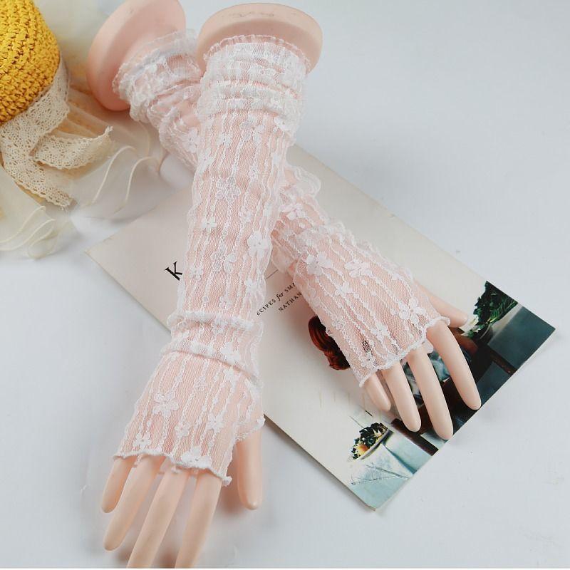 Product Introduction of Summer Ice Silk Sun Protection Arm Sleeves for Women, Thin and Breathable, Black Long Style, Stylish Driving Arm Guards, Ice Sleeves, Fingerless Fake Sleeves 3