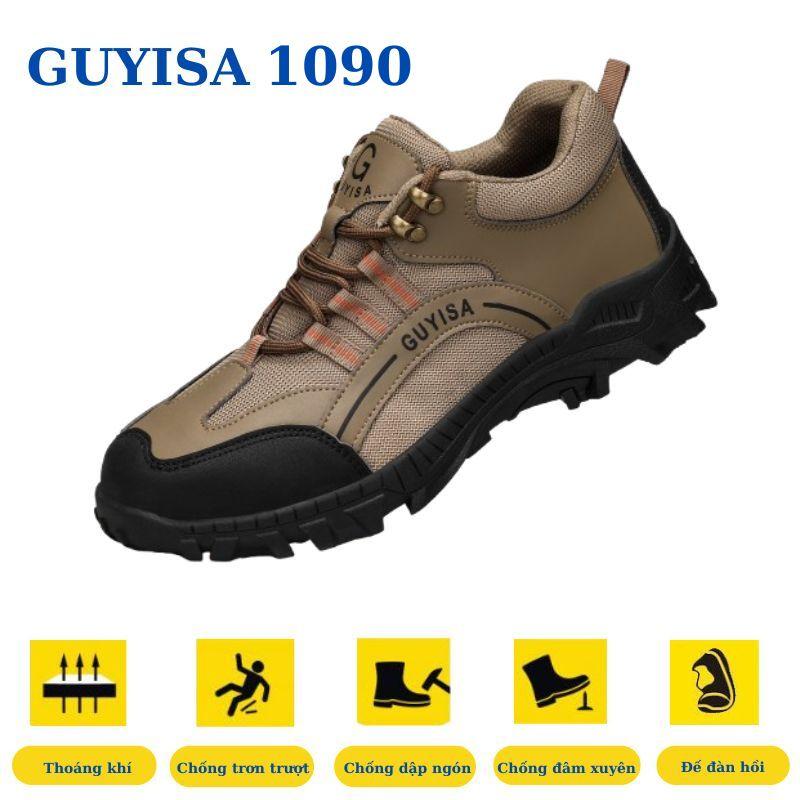 Giày bảo hộ lao động nam nữ thời trang GUYISA 1090 thể thao mũi thép chống đinh chống trượt giày công trường thoáng khí siêu bền nhẹ đẹp