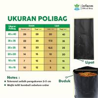 Gambar INFARM - Polybag Tanaman Tebal 30 Pcs  Ukuran 15x15 Polibag Tidak Berbau Infarm Polibag Tanaman Polybag Ecer Berbagai Ukuran Warna Hitam Plastik Tebal Premium Persemaian Sayur Buah Bunga Hidroponik Rockwool Polybag Greenhouse Media Semai Tanaman dari Infarm Kota Surabaya 2 Tokopedia
