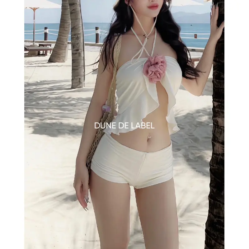 DUNE DE LABEL | Set Cloud Bikini 2 Lớp Có Mút Ngực (Kèm Bông) + Quần Baby Short