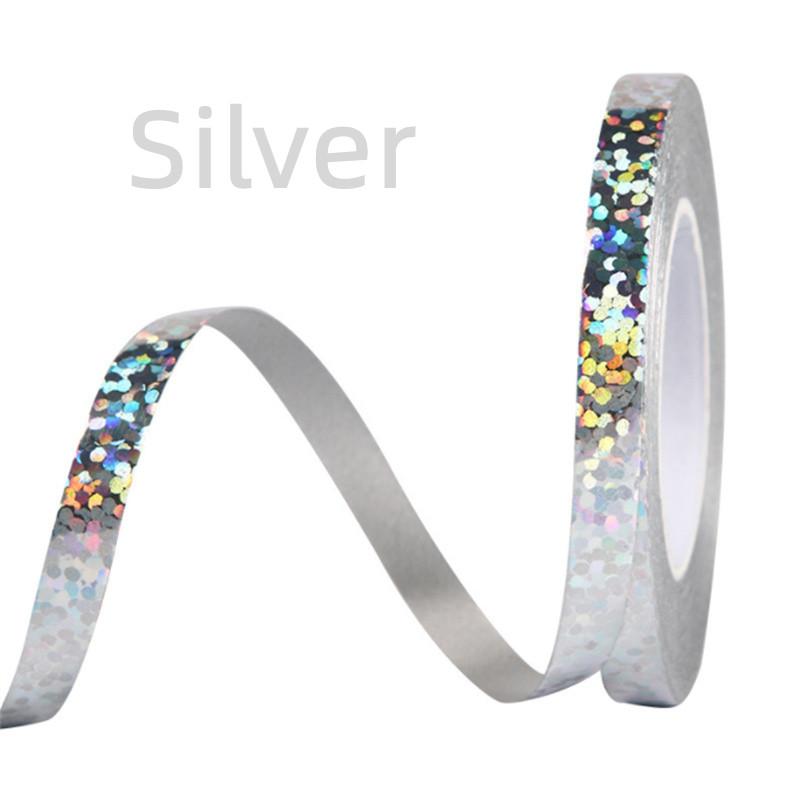 Product Introduction of 10m Gold Silver Red Blue Purple Green Laser Balloon Ribbon Wedding Birthday Party Ribbon Balloon Accessories Decoration 9