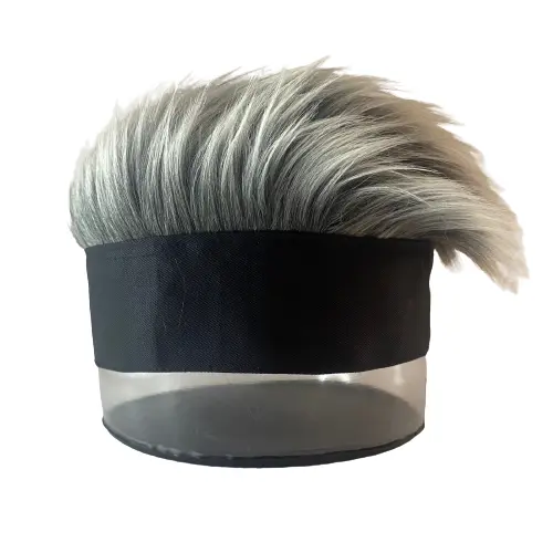 Topi rambut wig pria cosplay Bulu Korea Dewasa Anime 3