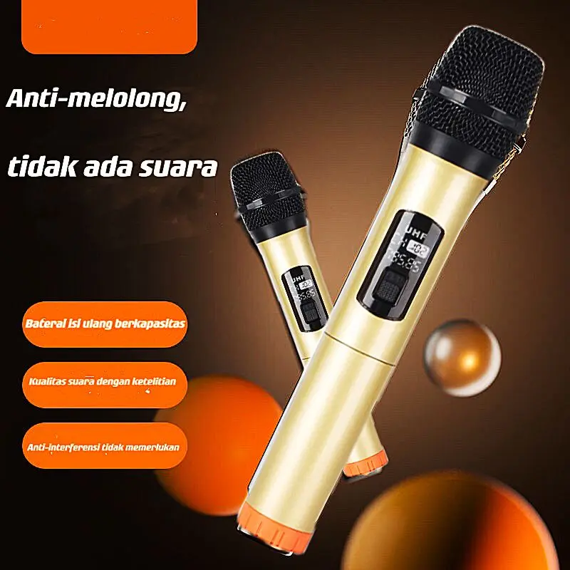 {BISACOD} Mic Wireles MKF01 Microphone Bluetooth Dengan Receiver System Single Mic Wireles 6