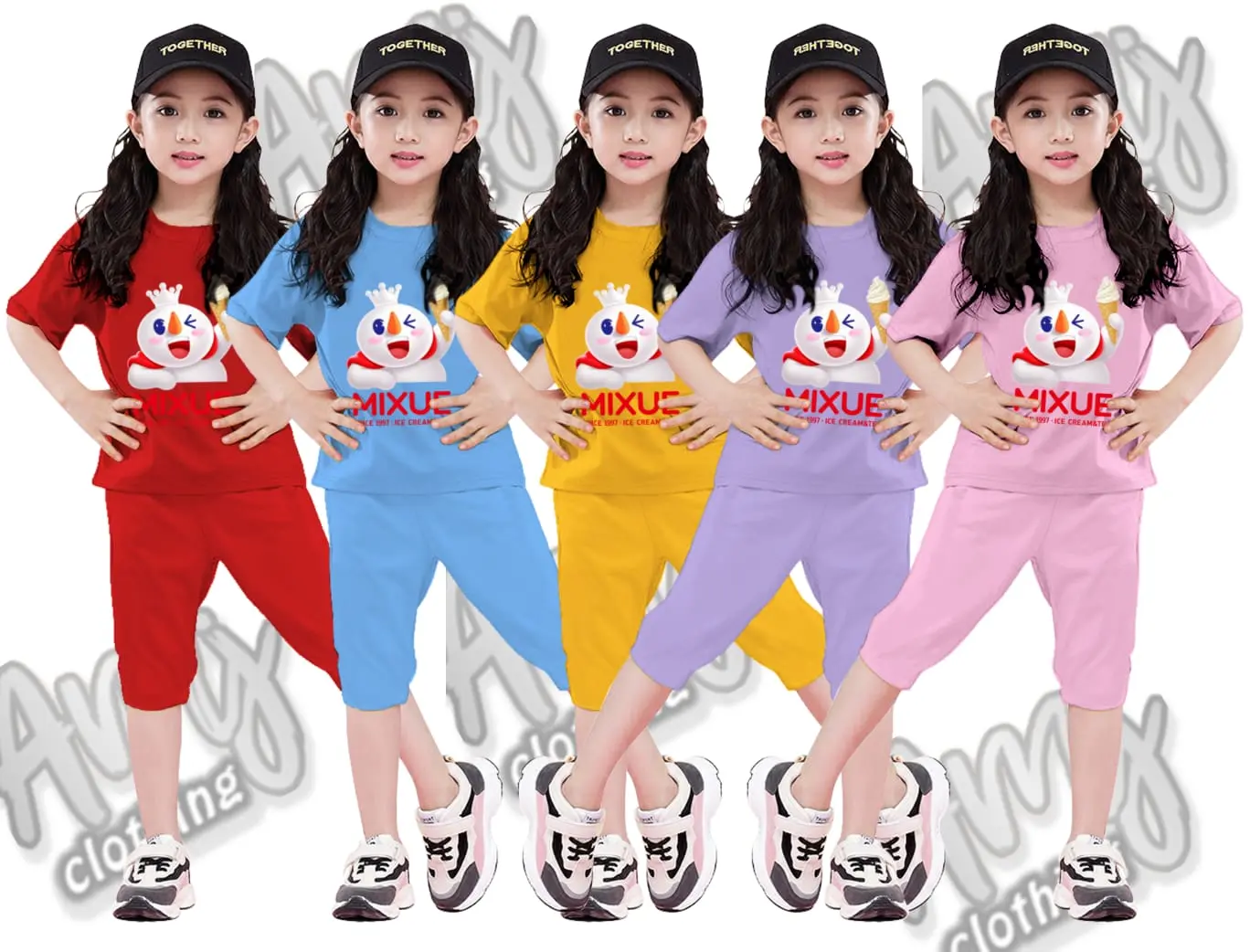 SETELAN ANAK PEREMPUIAN 4/10 TAHUN baju fashion Celana