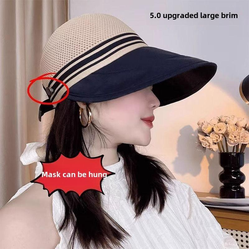  Mũ Chống Nắng Mùa Hè Dành Cho Nữ Hàng Mới Về Lưới Thoáng Khí Mũ Mỏ Vịt Rộng Vành Bịt Mặt Che Mặt Mũ Ngư Dân Thiết Kế Sành Điệu Và Dễ Phối Đồ Có Chức Năng Treo Mặt Nạ 
