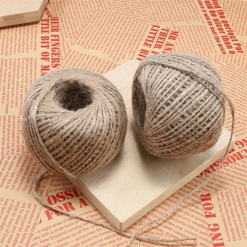 Cuộn dây thừng gai (30m), dây thừng vintage trang trí, làm đồ hanmade Diy 4