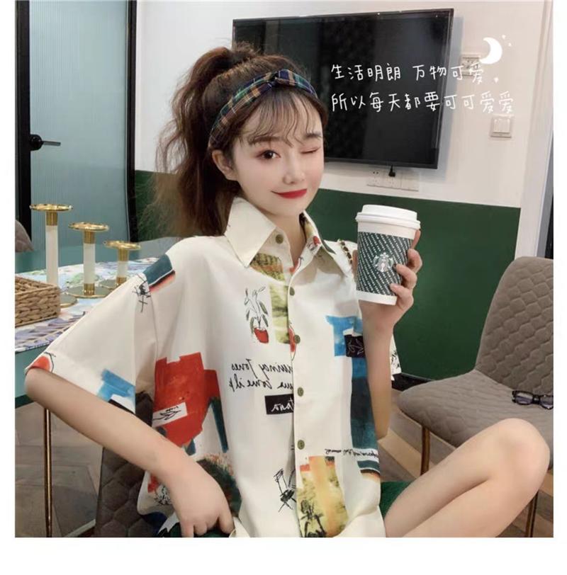 Product Introduction of Áo Sơ Mi Thiết Kế Cổ Điển Độc Đáo Áo Sơ Mi Ngắn Tay, Dành Cho Phụ Nữ, Mùa Hè 2024 Phong Cách Hàn Quốc Mới, Thời Trang, Dáng Rộng Vừa Vặn, Áo Sơ Mi 16