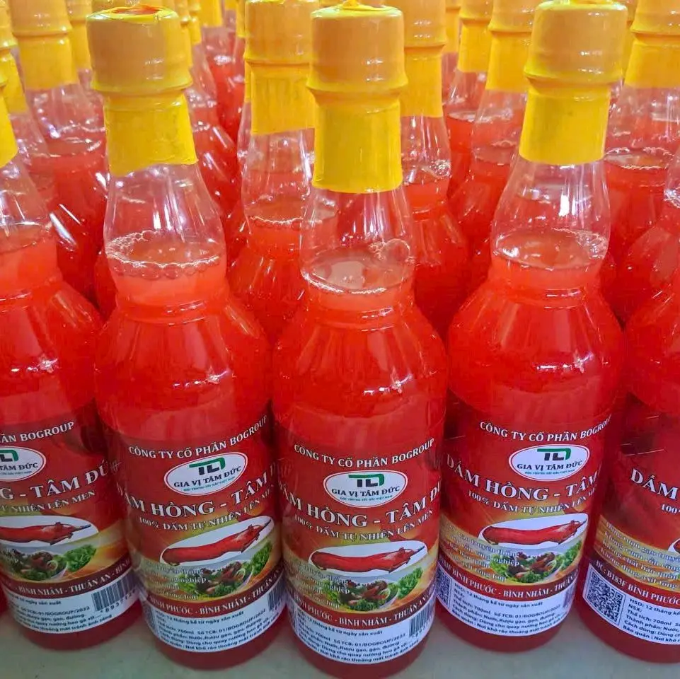 1 thùng dấm hồng tâm đức lên men tự nhiên