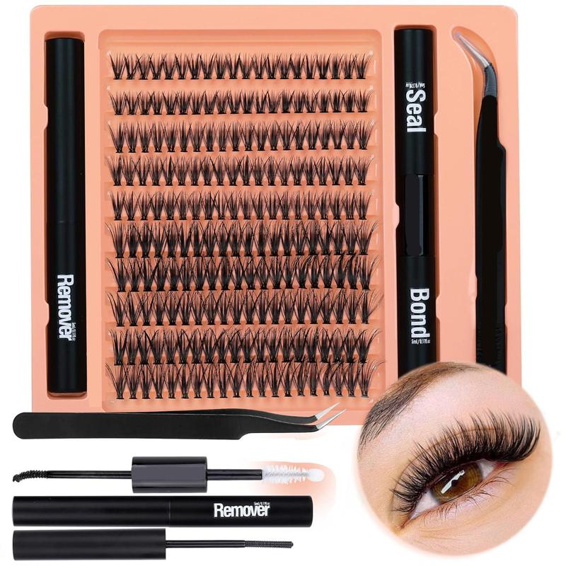 Product Introduction of Eyelash Extension Kit, 1 Box Individual False Eyelashes with Eyelash Glue & Tweezers & Glue Remover, Eye Makeup Enhancement Tool for Women, Cosmetic 0