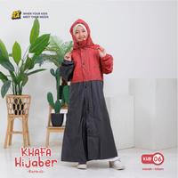 Gambar Hooflakids - Jas Hujan Ponco Tebal Anak Hijaber Gamis Perempuan Syari - Merah - Hitam, S dari HooflaKids_NEW Kab. Bandung 5 Tokopedia