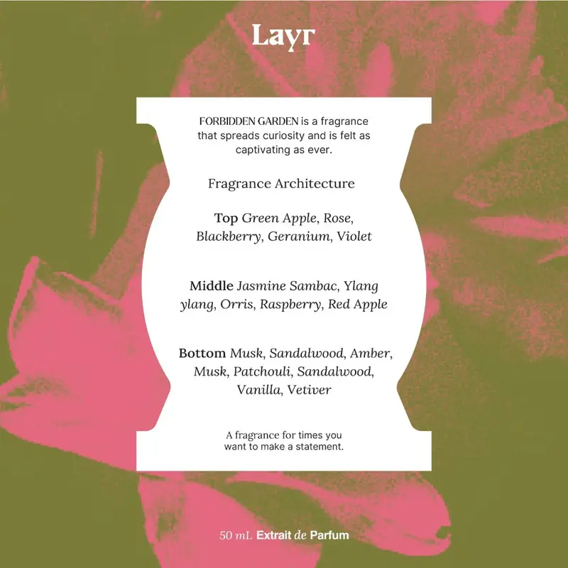 LAYR FRAGRANCE - Forbidden Garden 50 ml Extrait De Parfum 3