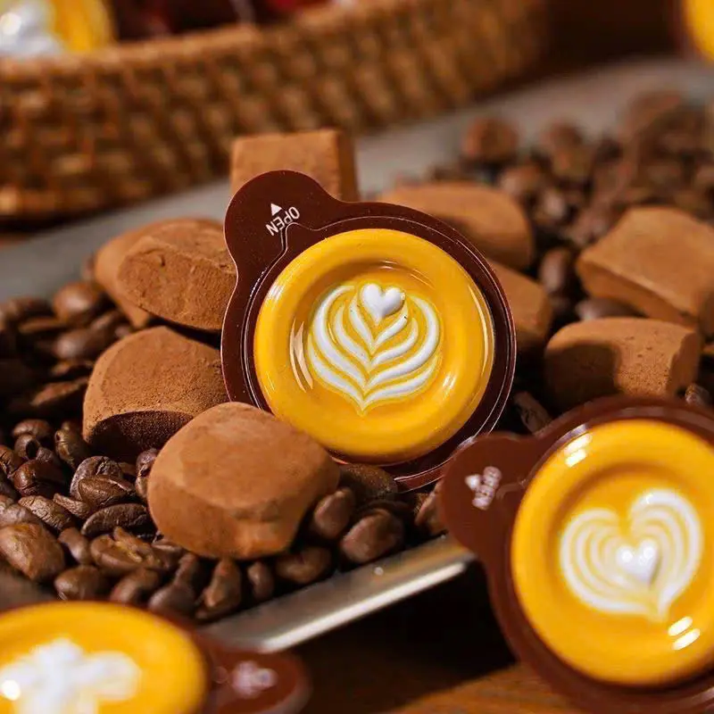 1kg Kẹo Cà Phê Sữa Capuchino 5D, Kẹo Dẻo Thơm Ngon - Cafe, Coffee, Snack, Candy, Thức Ăn, Food, Ăn Vặt