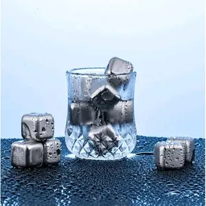 Ice Cube Reusable Es Batu Stainlees Untuk Minuman