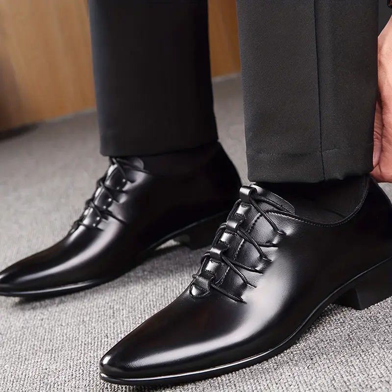 Men's Shoes  Men's Casual Shoes Business Formal  Large Size Men's Shoes Korean Version Youth Fashion Trend Pointed Wedding Shoes Four Seasons Style 6