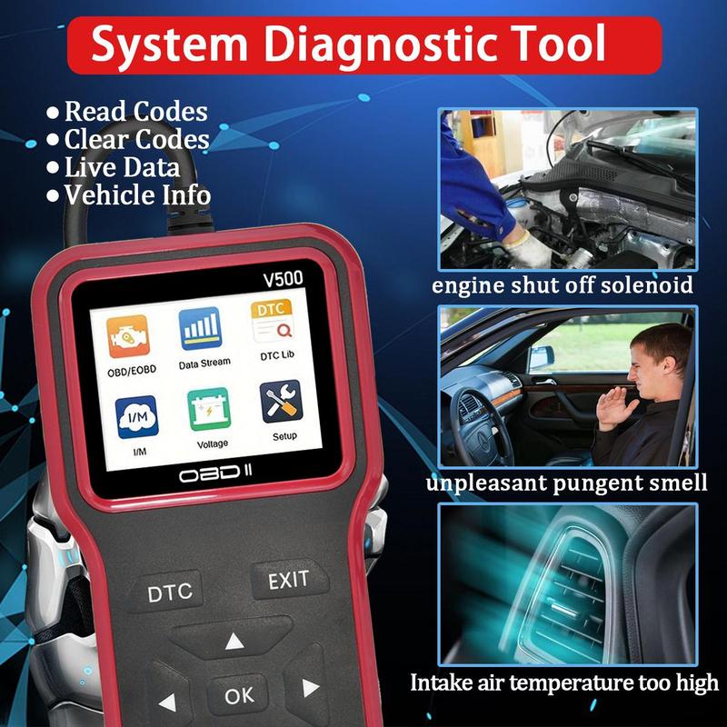 Product Introduction of OBD2 Scanner Diagnostic Tool, Car Voltage Tester Engine Fault Code Scanner, Charging Tester Diagnostic Tool for OBDII, Car Diagnostic Tool 7