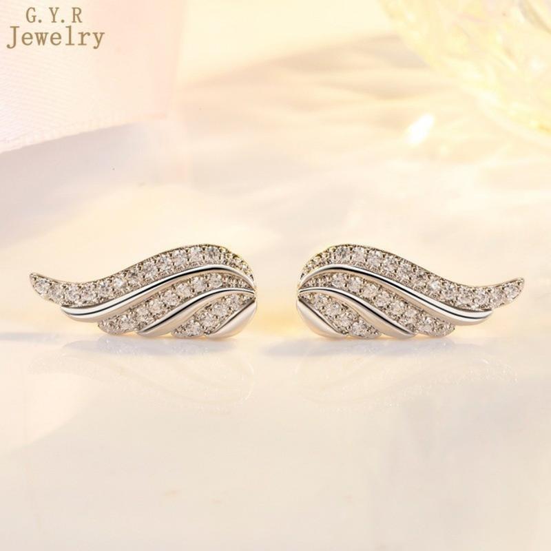 Product Introduction of Đinh Tán Tai Cánh Thiên Thần Moissanite, Thiết Kế Tinh Tế Dát Siêu Nhỏ Giấy Chứng Nhận GRA Miễn Phí 47