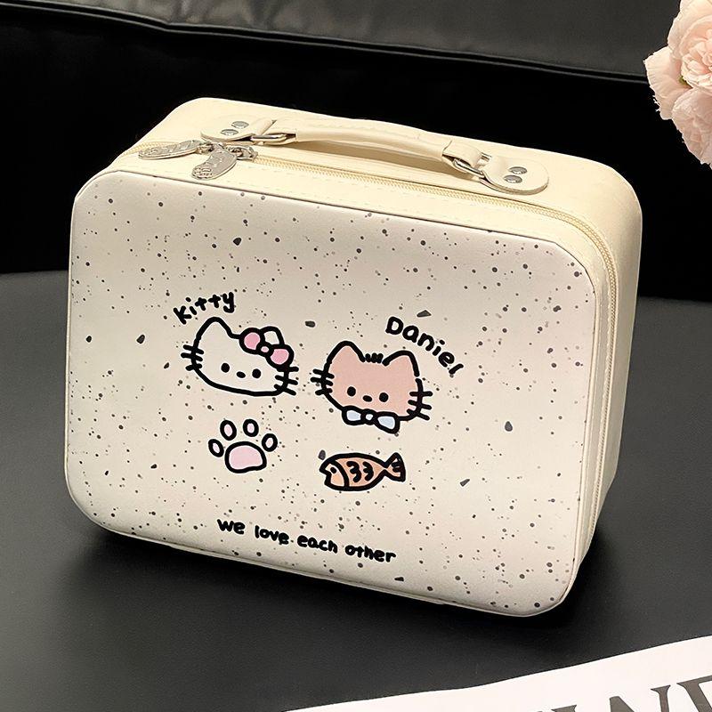 Túi Đựng Mỹ Phẩm, Dung Tích Lớn, Có Gương, Cầm Tay Và Dễ Thương, Hộp Đựng Mỹ Phẩm, Cặp Du Lịch Nhỏ Dành Cho Phụ Nữ, Túi Đựng Đồ Vệ Sinh Cá Nhân, Không Thấm Nước, Hàng Mới Về Năm 2025 8
