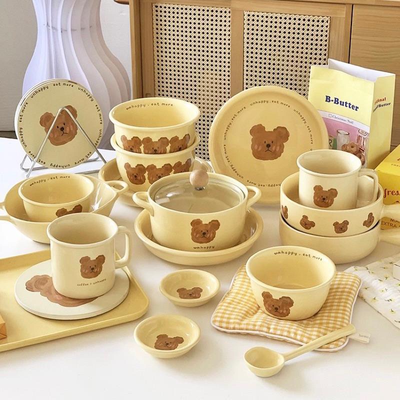 Product Introduction of Sydneynyshop ประโยชน์สด จานเซรามิคน้องหมี น่ารักๆ 0