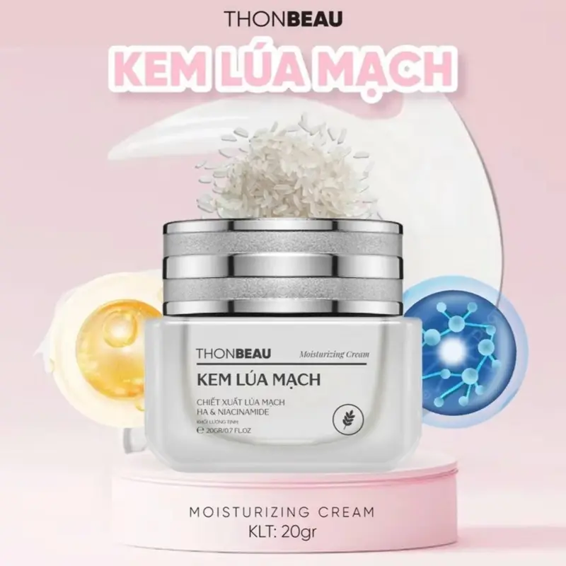 Kem lúa mạch 20gram cấy trắng nâng tông cho da chai lì da khó ăn kem Làm Đẹp Da Skincare