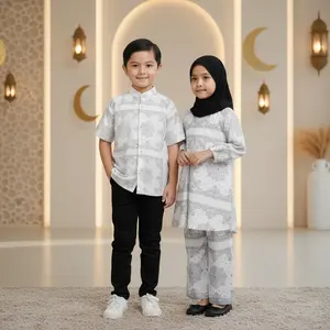 Promo Savana Family Sarimbit motif set lebaran 2026 keluarga couple one set tunik koko kemeja pria