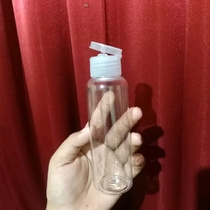 botol plastik flip top 100 ml (botol kosong) 0