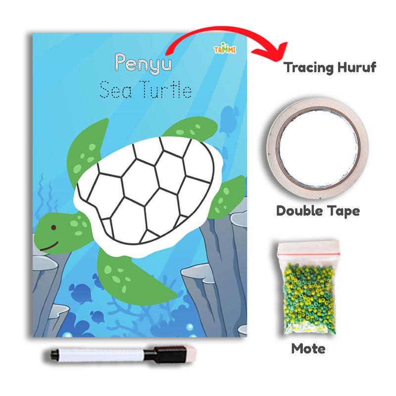 Tammi Sensory Play / Activity Worksheet Menempel Tekstur pada Gambar Anak Belajar 1