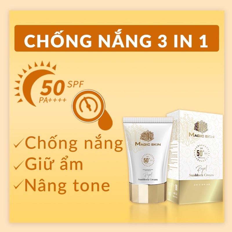  royal sunblock cream magic skin kem chống nắng thảo dược hoàng cung magicskin 
