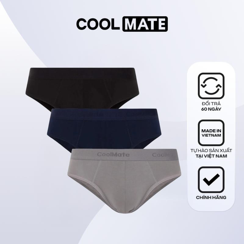 Combo 3 Quần lót nam Brief Bamboo kháng khuẩn, quần sịp nam chất mát, quần sịp…