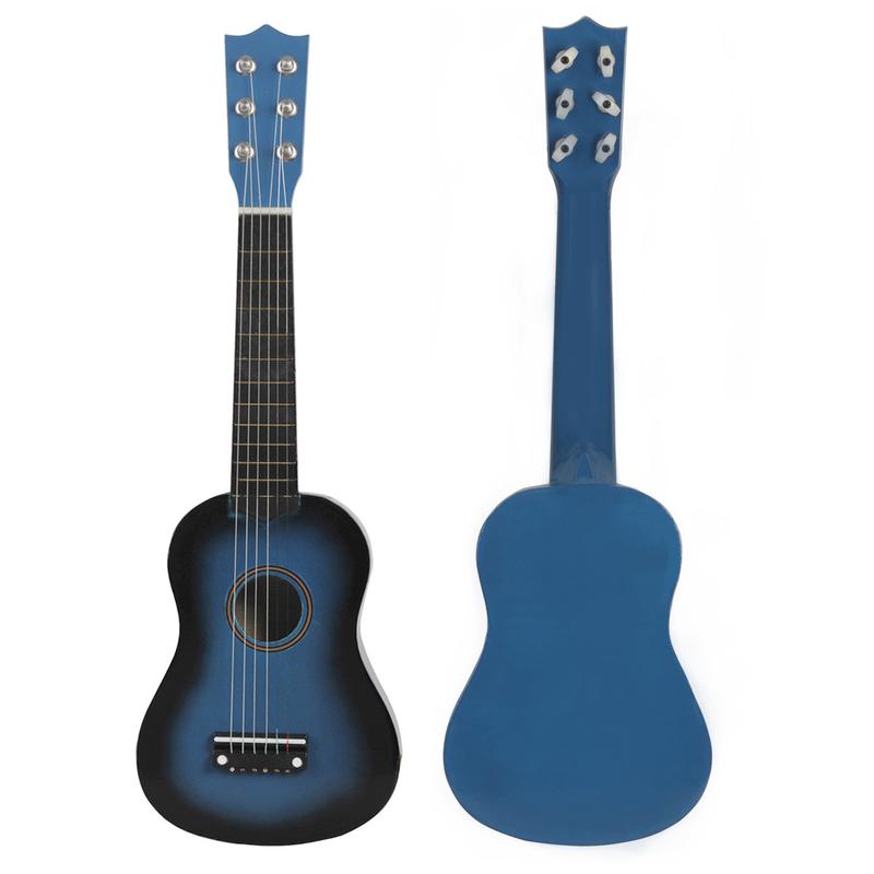 Product Introduction of Cross-border Hot-selling Colorful Basswood 21inch Small Guitars Children's Toys Playable Wooden Guitars Wholesale Starting from 20pcs Guitar 10