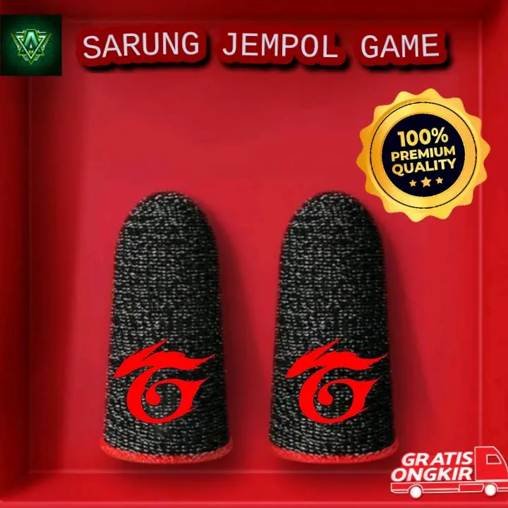 GARENA sarung Jempol Gaming Mobile Ff Pubg Anti Keringat Basah Premium HDMI