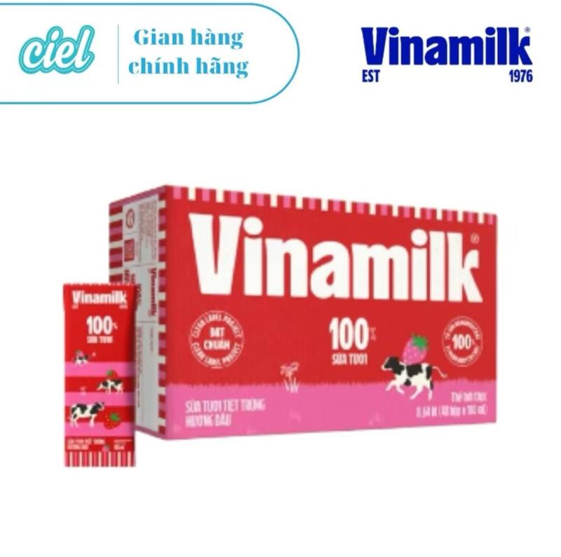 Product Introduction of 1 thùng 48 Hộp sữa tươi tiệt trùng vinamilk 110ml-180ml/ hộp ( Không đường, ít đường,có đường,socola, dâu) 9