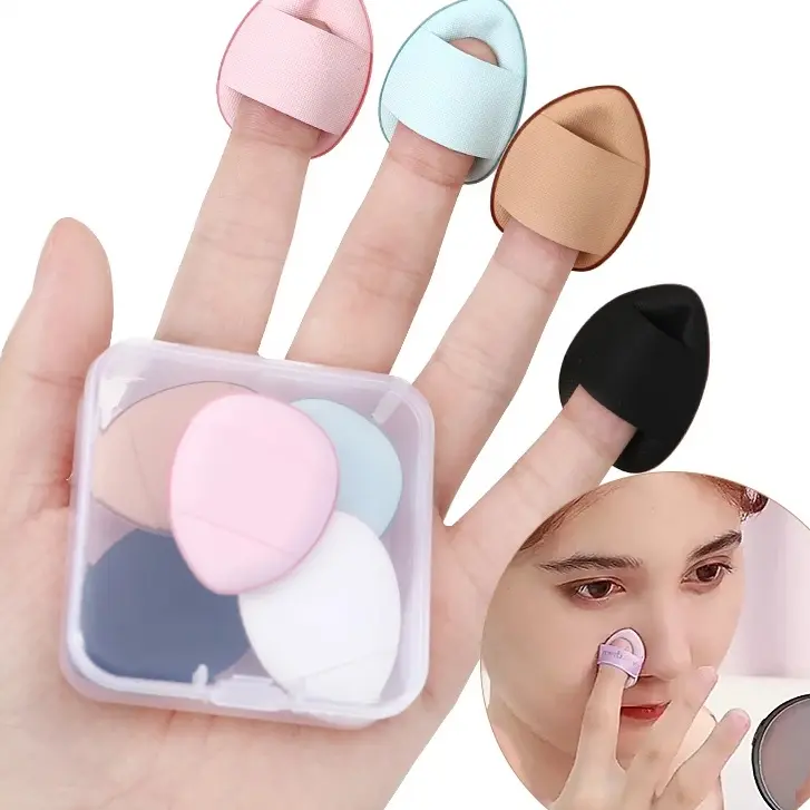 Mút Tán Kem Nền Che Khuyết Điểm Bằng Ngón Tay Mini Tiện Cosmetic Mỹ Phẩm Women Nữ