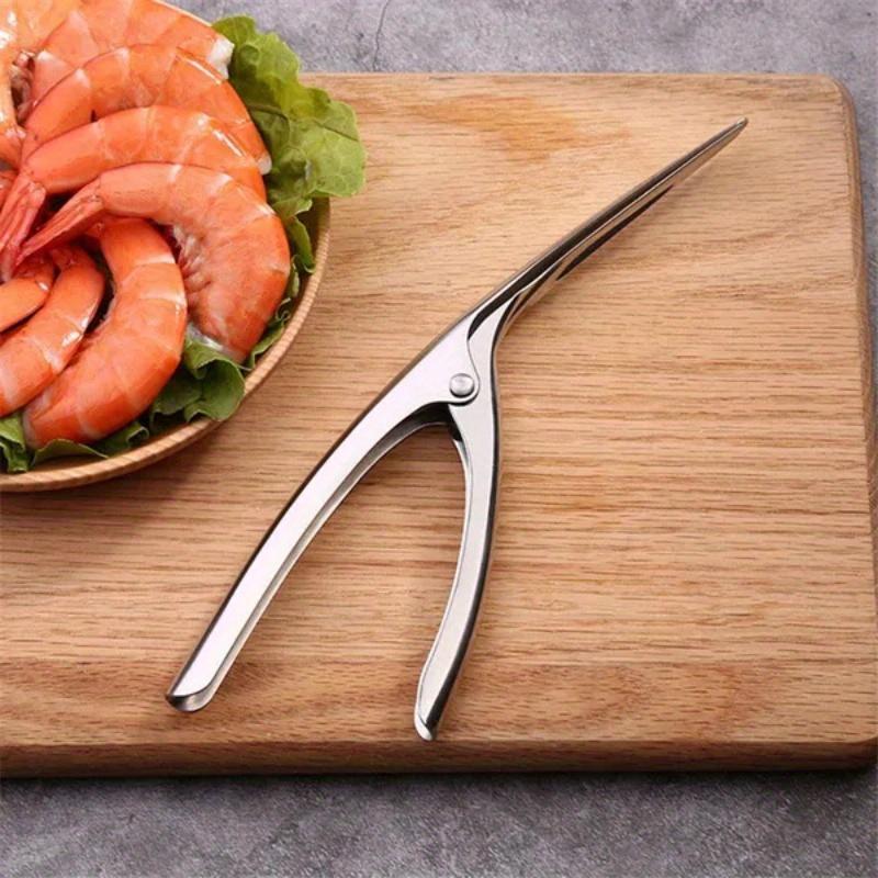 Stainless Steel Shrimp Peeler, 1 Count Shrimp Peeling Tool, Kitchen Crayfish Shrimp Stripping Peelers, Seafood Tools, Kitchen Gadgets 4